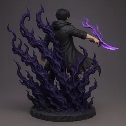 Jinwoo Shadow Power – Premium Anime Statue
