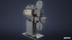 JOBSITE - Projector 01 - LOW POLY AND NANITE Low-poly 3D model