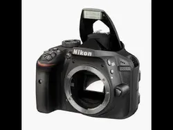 Nikon D3300 Body DSLR camera Low-poly 3D model