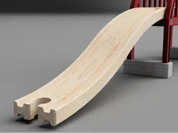 Rail up and down (wooden rails)
