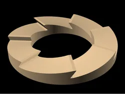 Ratcheting Circular Pawl Plate Library for OpenSCAD