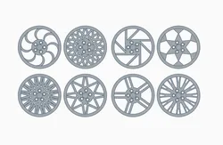 rim shaped coasters