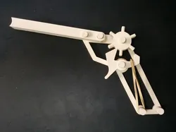 Rubber band gun - no screws required
