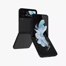 Samsung Galaxy Z Flip 4 Graphite Rigged Low-poly 3D model