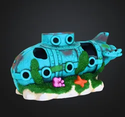 Sunken Submarine for Aquarium