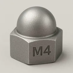 Tools & Spare Parts STL indir - m4 cap nut / m4 kör somun - MehmetYilmaz
