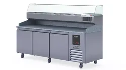 U-Line Pizza Prep Table Refrigerators UCPP588-SS61A 3D model