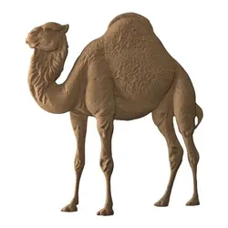 Camel STL model relief CNC router wood carving & 3D printing