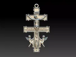 Cross Of Caravaca Burgundy