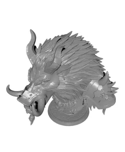 Demon Boar Bust Berserker Detailed STL Model