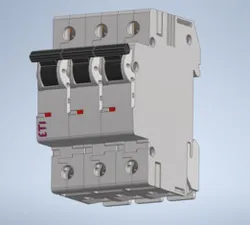 ETI ETIMAT 6 3P C32 (002145519) – Miniature Circuit Breaker – 3D CAD Model