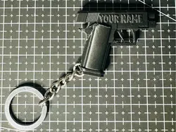 Llavero de pistola personalizable  - Modelo de impresión 3D gratuito