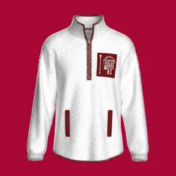 Men Sherpa Jacket With Printed Zip Pocket | Marvelous / Clo3d / obj / fbx