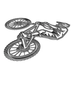 Mountain Bike Rider 2D Wall Art.3mf