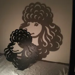 Poodle candle holder
