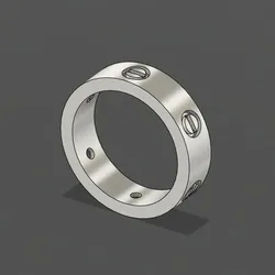 Ring with screws