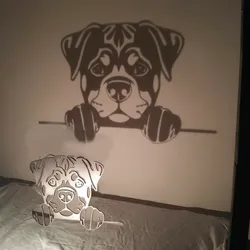 Rottweiler candle holder