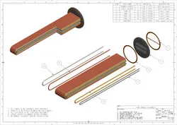 Shell & Tube Heat Exchanger – Tube Bundle Assembly with U-Bent Tubes | Creo Parametric | Detailed Drafting