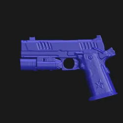 Staccato XC with OLIGHT BALDR PRO R - Real Size 3D Scan High Quality Gun Mold