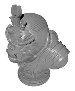 Steampunk Gorilla Bust Mechanic Printable STL