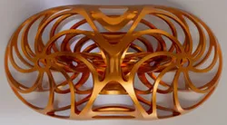 Twin Spiral Arm Interference Ellipsoid