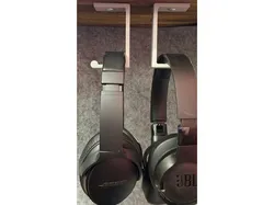 Under-desk headphone hanger