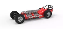 Vintage AWD Dragster Version 2 Scale 1 to 25