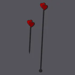 Woven Hearts - Cocktailset with stick and pick v2