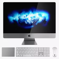 Apple iMac Pro Set 1 - Office Mac 3D model