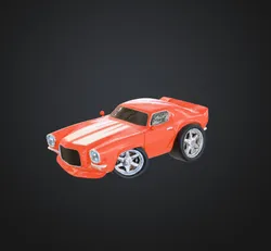 Cartoon Camaro Key Chain