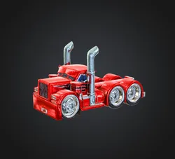 Cartoon Peterbilt Key Chain