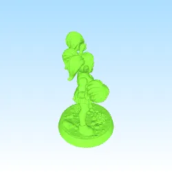 Characters & Creatures STL Descărcare - goblin girl cheerleader - HGS67