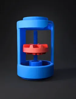 Create an original 3D printable rotating pill organizer Cylindrical