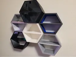 Customizable Magic Modular Floating Honeycomb Display Shelves