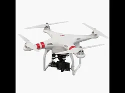 DJI Phantom 2 Quadcopter with gimbal for GoPro HERO4 or 3 Low-poly 3D model