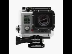 GoPro Hero3 action camera with Waterhousing Low-poly 3D model