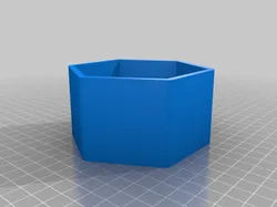 Hexagonal Microphone Flag, 50mm square sides, 36mm Hole