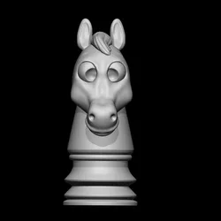 Horse Knight Chess 3D