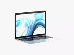 Macbook Air 2018 13 inches Space Gray 3D model