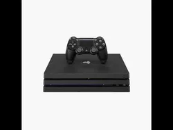 Sony PlayStation 4 Pro Low-poly 3D model