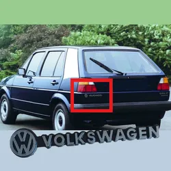VW VOLKSWAGEN GOLF MK2 REAR EMBLEM ANAGRAM LOGO BADGE MONOGRAMME