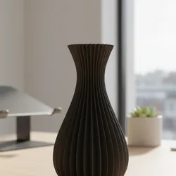 3D Printable Flower Vase STL – Modern Spiral Rose Vase – 3D Print Home Decor File