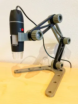 Base of the modular microscope stand, fit to PrusaMini print bed.