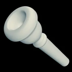 Blessing 5 cornet mouthpiece 3D rendering