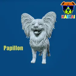Characters & Creatures STL Download - Papillon dog - Squirrel dog - 3D printby Rubber Duck