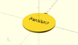 Customisable Test Keychain/Pendant