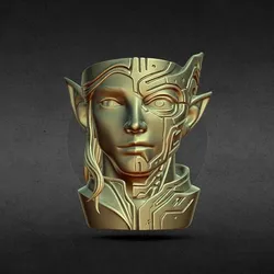 Elf & cyber punk planter pencil holder