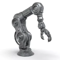 Fiction Robotic Arm Low-poly 3D model