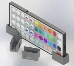 Generic Horizontal RGB LED Remote Wall Mount - No Screws
