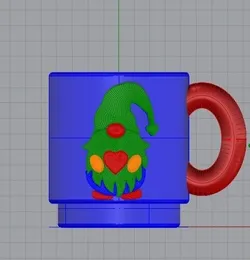 Gnome Mug - 3D Printable Cup for Kids, Friends & Holiday Gifts - STL File